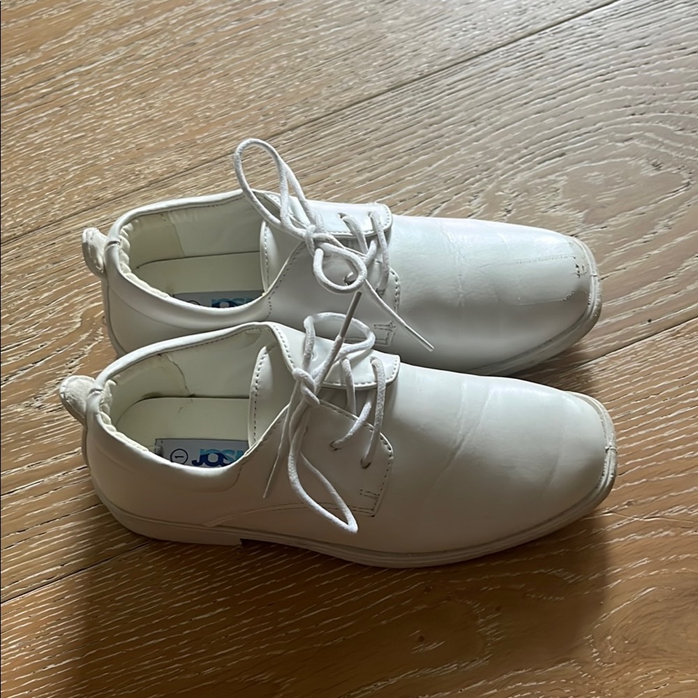 Josmo boys 1  White Lace-Up Shoes loafers dress Preowned communion